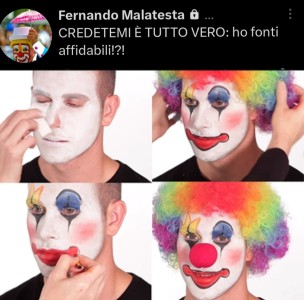 IL PAGLIACCIO DEI SOCIAL